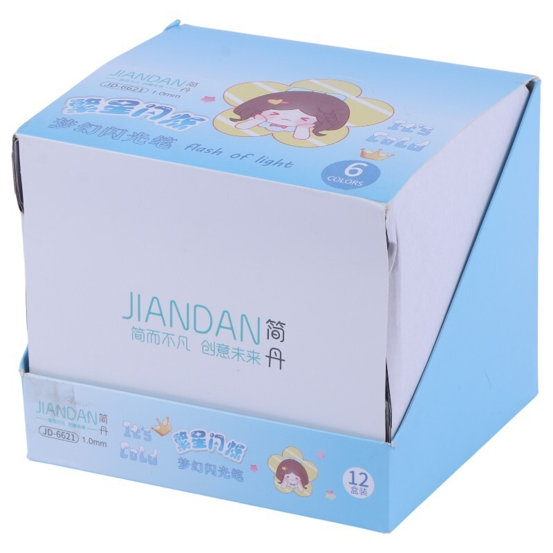 روان نویس اکلیلی جیاندان 1 میلی متر JD-6621 بسته 6 عددی