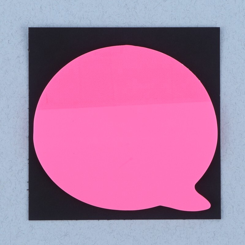 کاغذ یادداشت چسب دار شفاف رنگی 50 برگ Pet-3302 سایز 7.6*7.6 سانتی متر