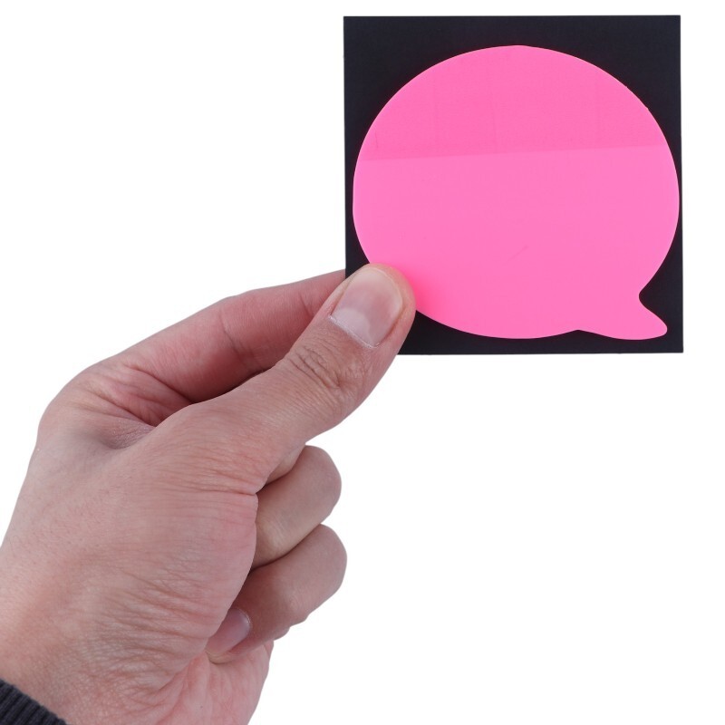 کاغذ یادداشت چسب دار شفاف رنگی 50 برگ Pet-3302 سایز 7.6*7.6 سانتی متر