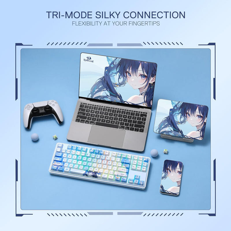 کیبورد بی سیم گیمینگ ردراگون Star Blade K707 Pro Anime