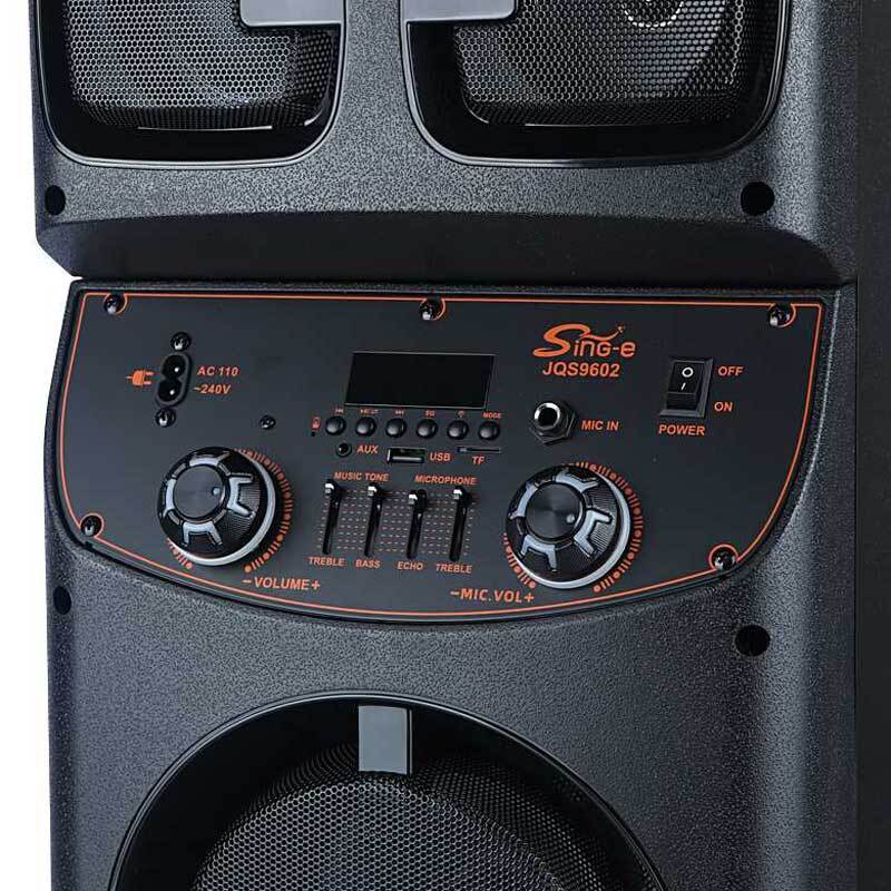 اسپیکر چمدانی بلوتوثی سینگ ای ZQS9602 + میکروفون و ریموت کنترل