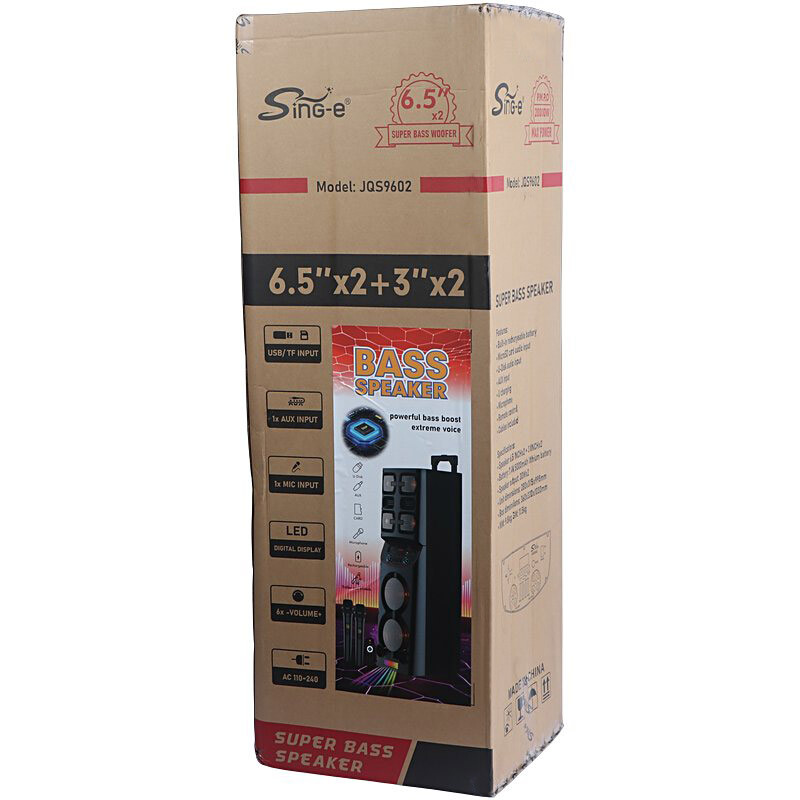 اسپیکر چمدانی بلوتوثی سینگ ای ZQS9602 + میکروفون و ریموت کنترل