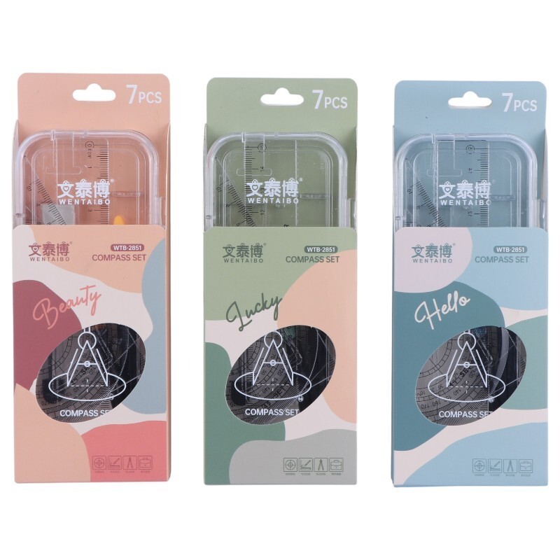 ست لوازم تحریر 7 عددی Wentaibo WTB-2851