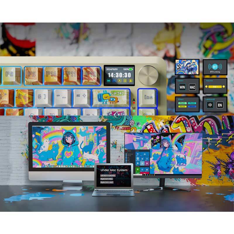 کیبورد بی سیم گیمینگ ردراگون K708GF RGB PRO