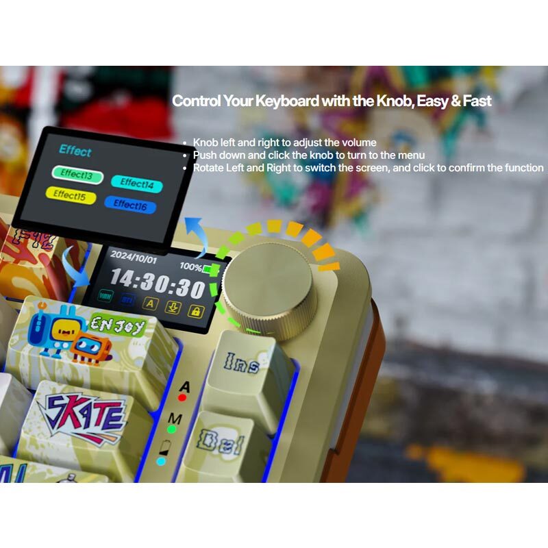 کیبورد بی سیم گیمینگ ردراگون K708GF RGB PRO