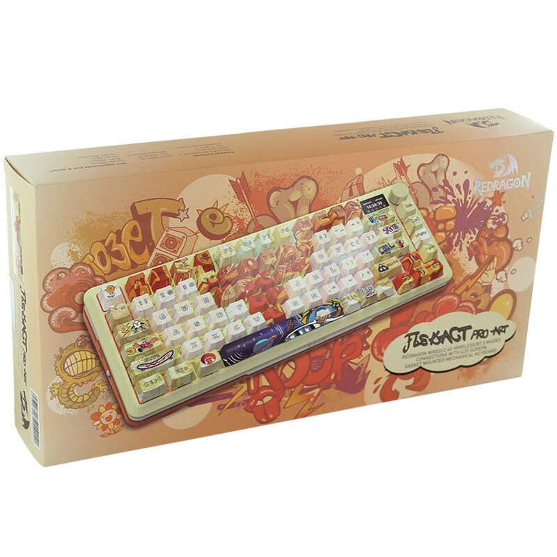 کیبورد بی سیم گیمینگ ردراگون K708GF RGB PRO