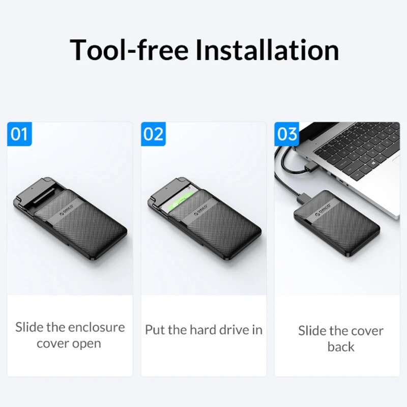 باکس هارد 2.5 اینچی HDD/SSD اوریکو 2577U3-V1