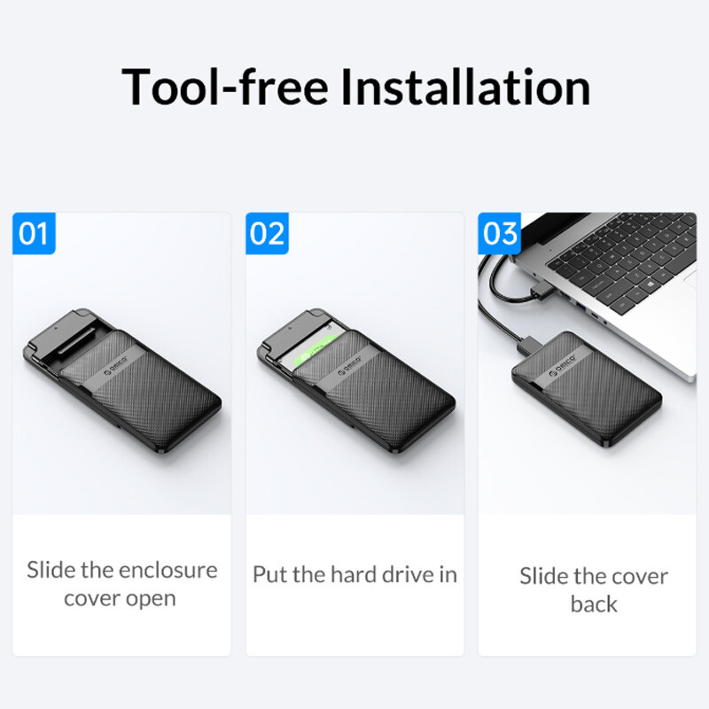 باکس هارد 2.5 اینچی HDD/SSD اوریکو 2577U3-V1