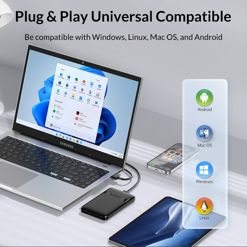 باکس هارد 2.5 اینچی HDD/SSD اوریکو 2577U3-V1