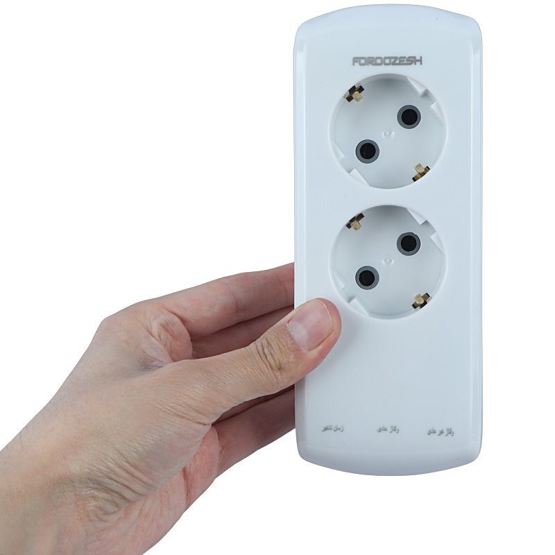 محافظ برق یخچال دیجیتال 2 خانه ارت دار فروزش Lotus LT200DW