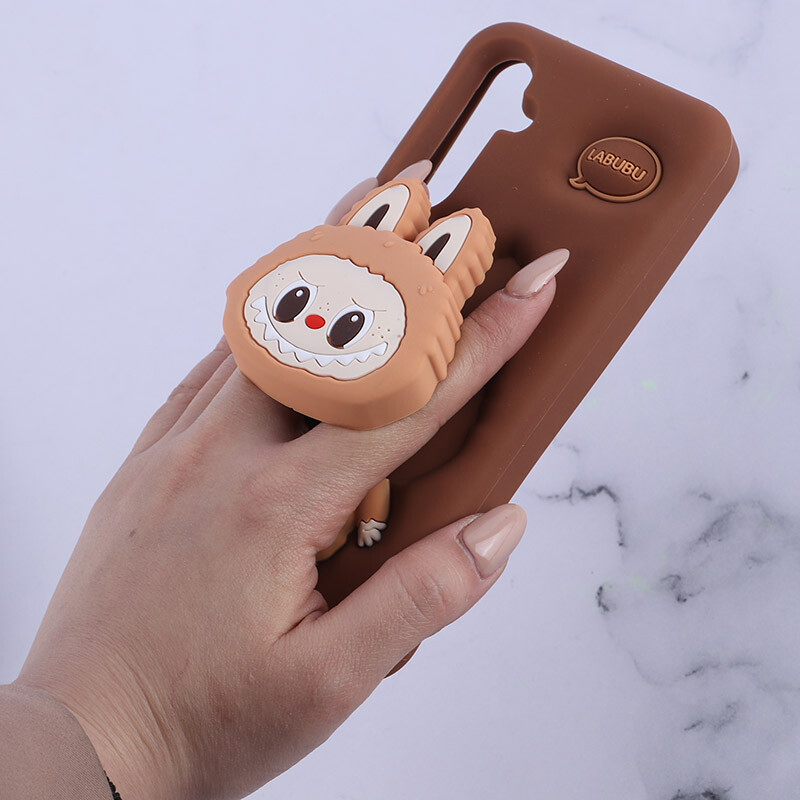 قاب سیلیکونی سامسونگ Galaxy S23 FE 5G پاپ سوکت دار طرح Labubu