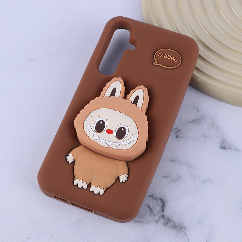 قاب سیلیکونی سامسونگ Galaxy S23 FE 5G پاپ سوکت دار طرح Labubu