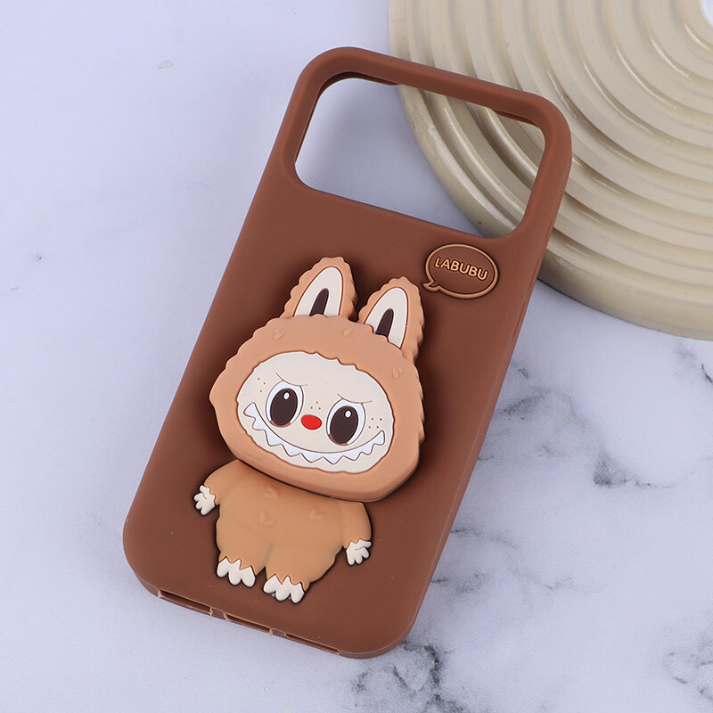 قاب سیلیکونی آیفون iPhone 17 Pro Max پاپ سوکت دار طرح Labubu