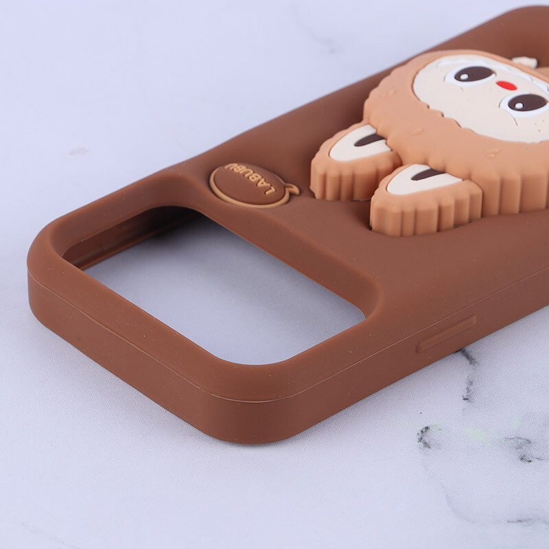 قاب سیلیکونی آیفون iPhone 17 Pro Max پاپ سوکت دار طرح Labubu