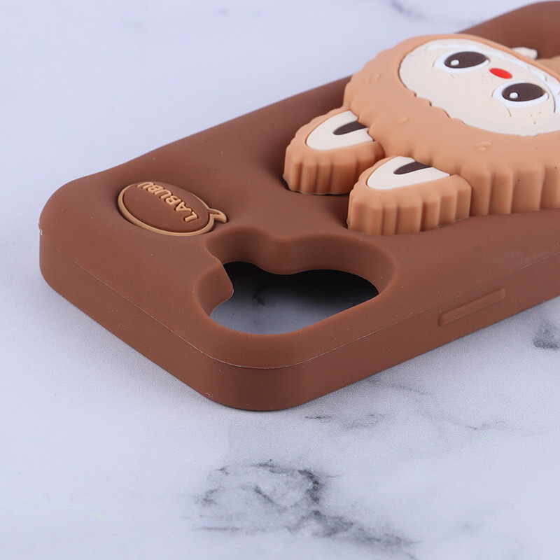 قاب سیلیکونی آیفون iPhone 17 پاپ سوکت دار طرح Labubu