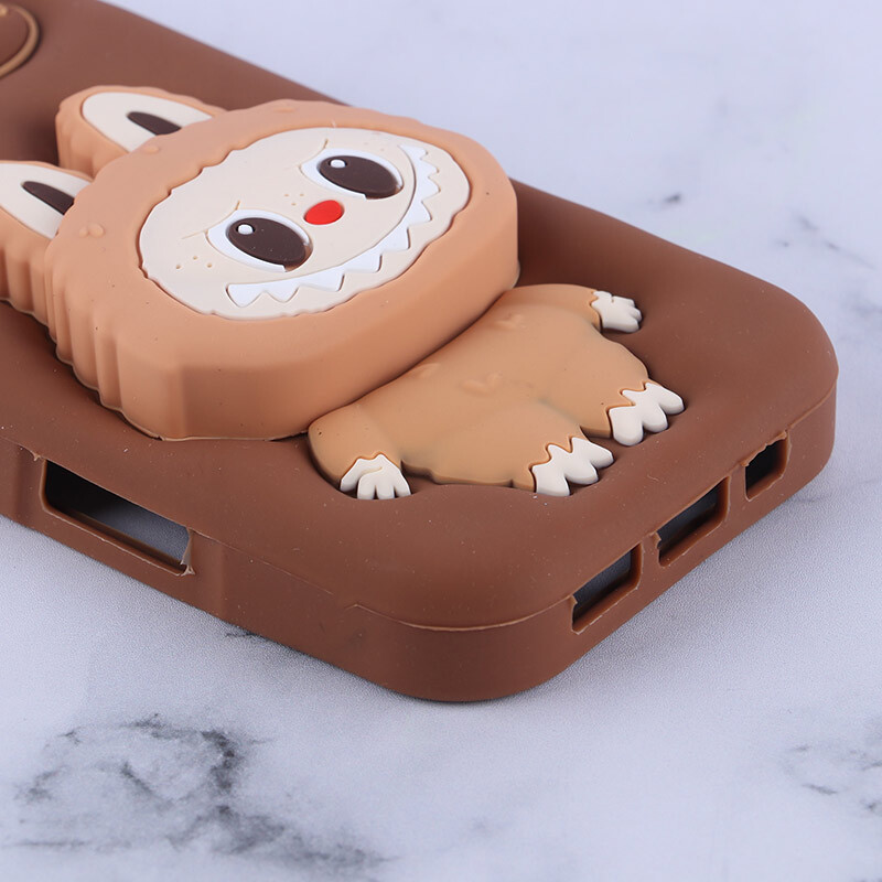 قاب سیلیکونی آیفون iPhone 17 پاپ سوکت دار طرح Labubu