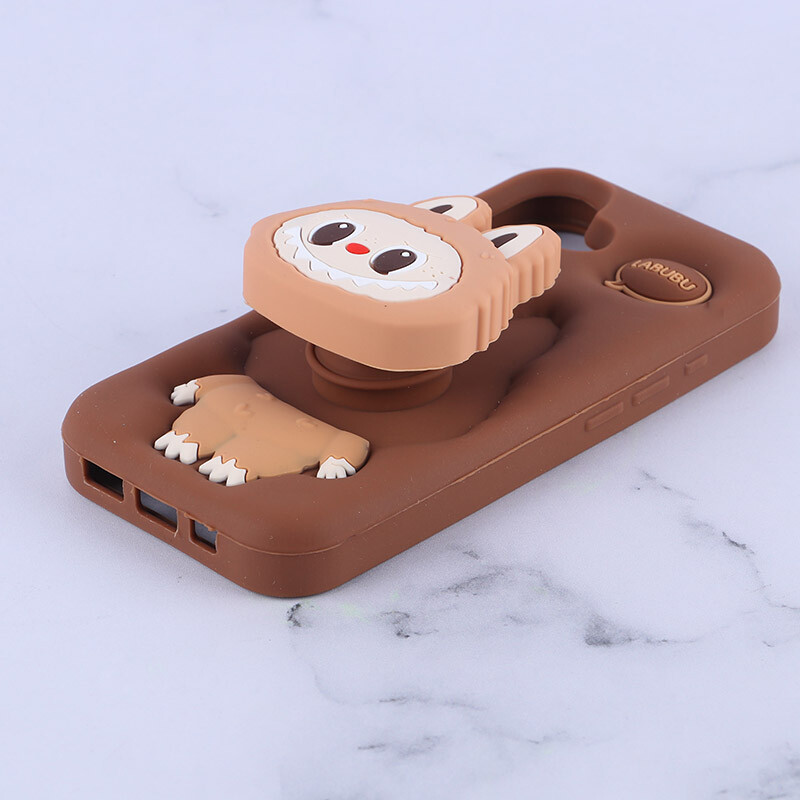قاب سیلیکونی آیفون iPhone 17 پاپ سوکت دار طرح Labubu