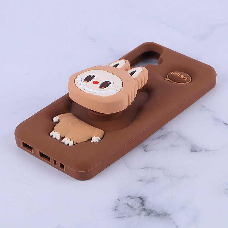 قاب سیلیکونی سامسونگ Galaxy A07 پاپ سوکت دار طرح Labubu