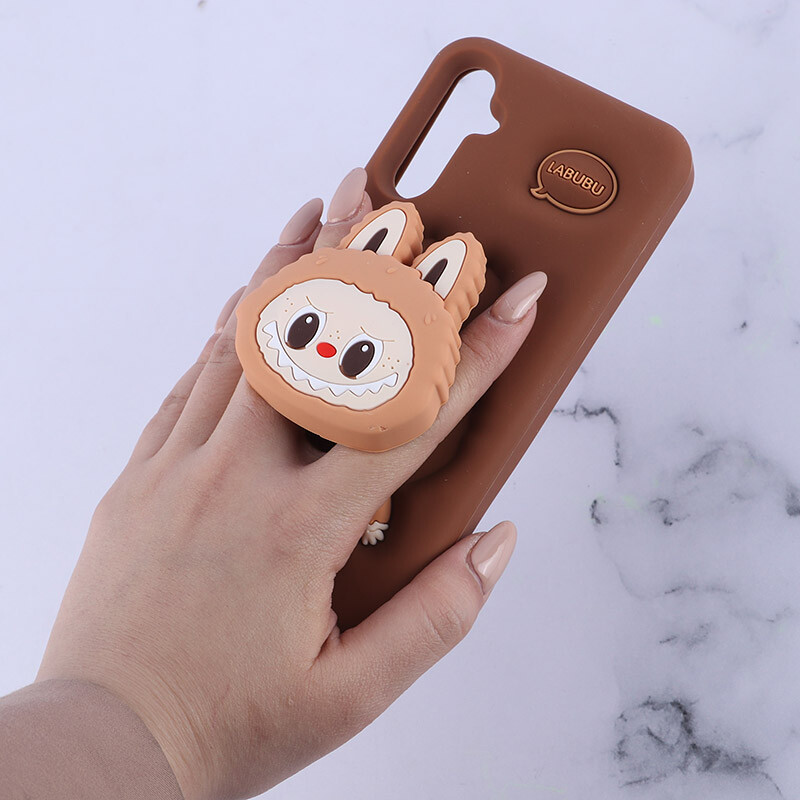 قاب سیلیکونی سامسونگ Galaxy A34 پاپ سوکت دار طرح Labubu