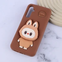 قاب سیلیکونی سامسونگ Galaxy A34 پاپ سوکت دار طرح Labubu