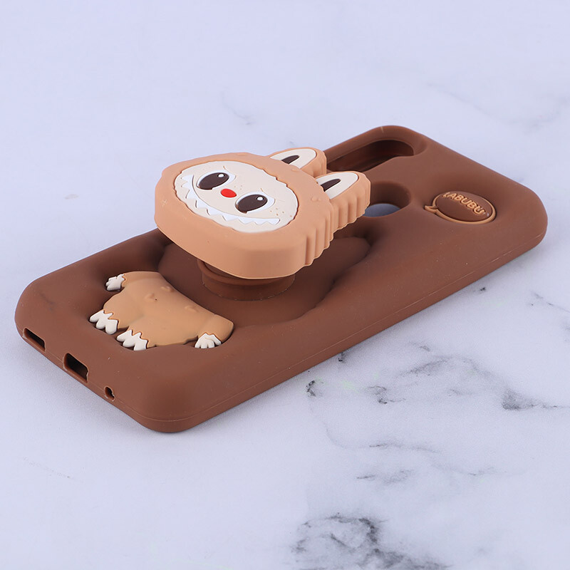 قاب سیلیکونی سامسونگ Galaxy A11 / M11 پاپ سوکت دار طرح Labubu