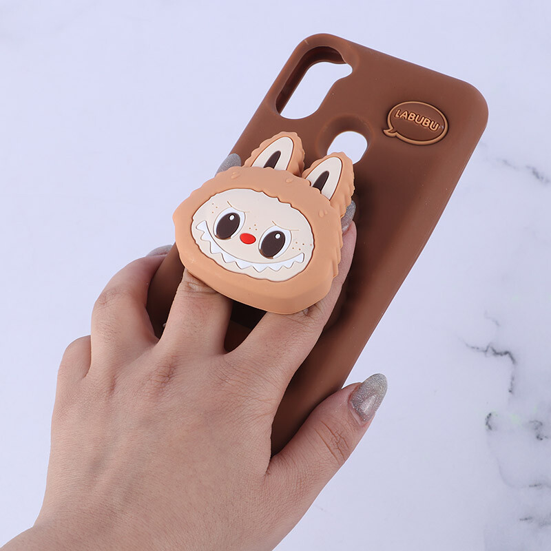 قاب سیلیکونی سامسونگ Galaxy A11 / M11 پاپ سوکت دار طرح Labubu