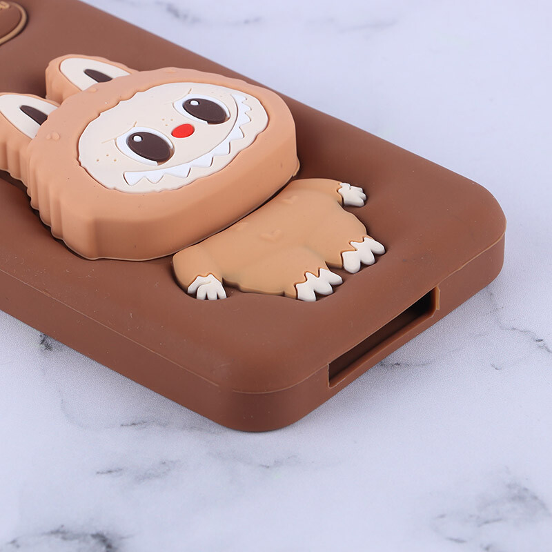 قاب سیلیکونی سامسونگ Galaxy A55 پاپ سوکت دار طرح Labubu