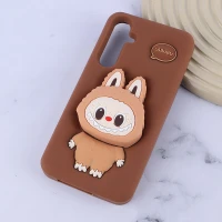 قاب سیلیکونی سامسونگ Galaxy A55 پاپ سوکت دار طرح Labubu