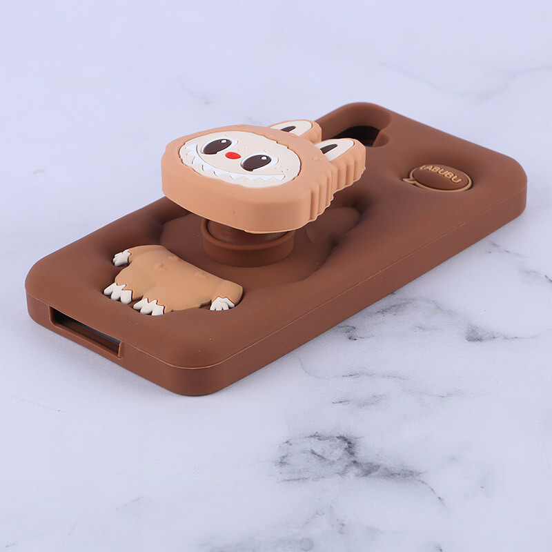 قاب سیلیکونی سامسونگ Galaxy A55 پاپ سوکت دار طرح Labubu