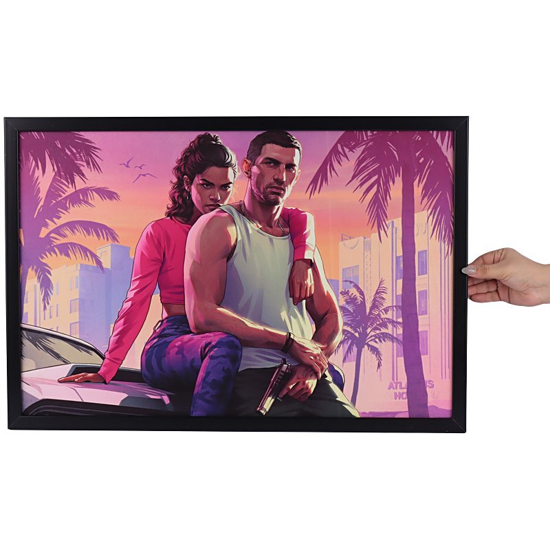 تابلو شاسی طرح GTA VI سایز 40*60 سانتی متر