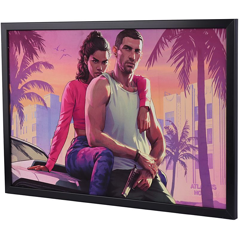 تابلو شاسی طرح GTA VI سایز 40*60 سانتی متر