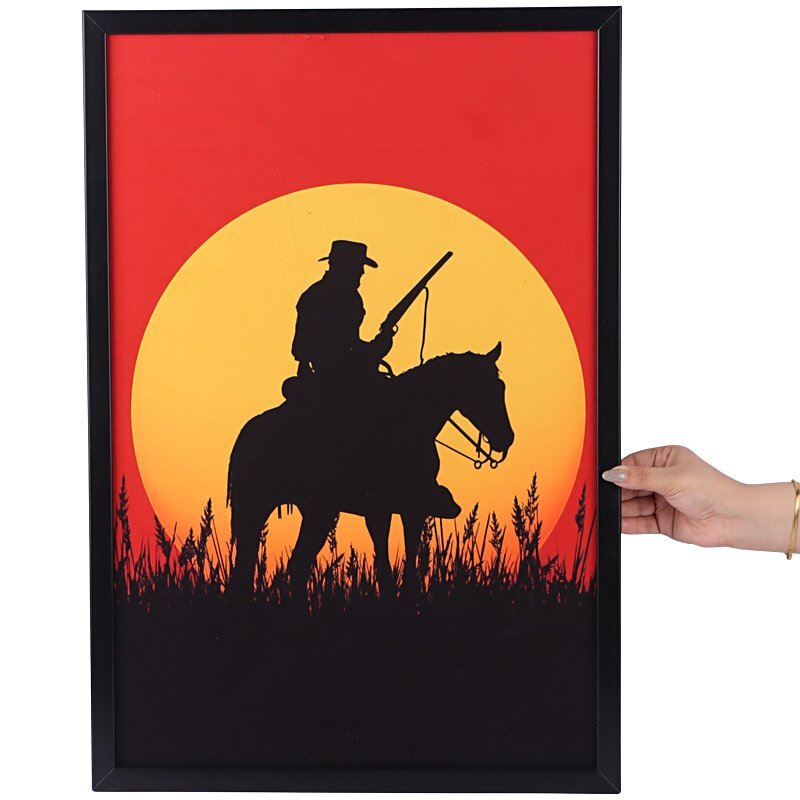 تابلو شاسی طرح Red Dead Redemption سایز 40*60 سانتی متر کد 3