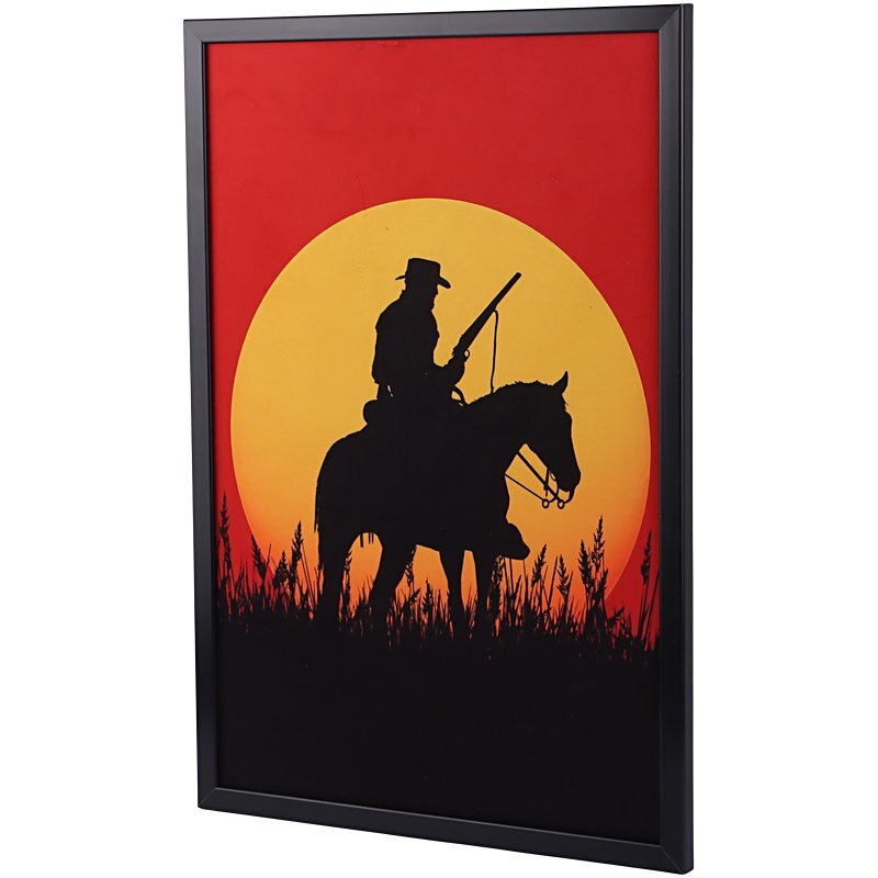 تابلو شاسی طرح Red Dead Redemption سایز 40*60 سانتی متر کد 3