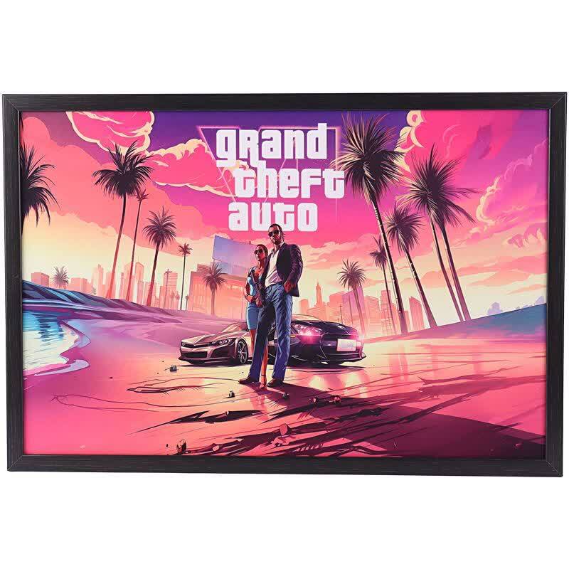 تابلو شاسی طرح GTA VI سایز 40*60 سانتی متر کد 1
