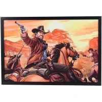 تابلو شاسی طرح Red Dead Redemption 2 سایز 40*60 سانتی متر کد 4