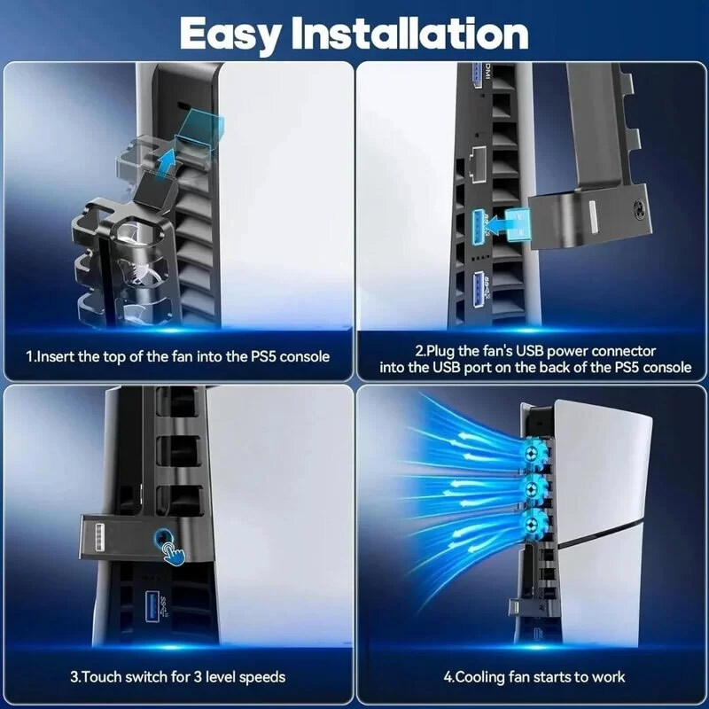 فن خنک‌کننده PS5 Slim/Pro آی‌ پگا PG-P5S002