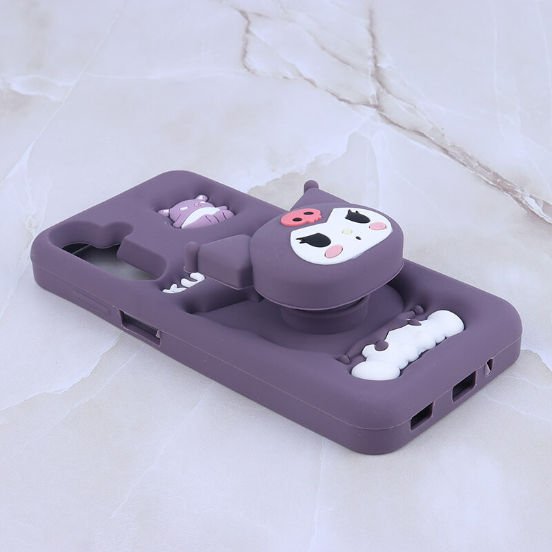 قاب سیلیکونی پاپ سوکت دار طرح کرومی