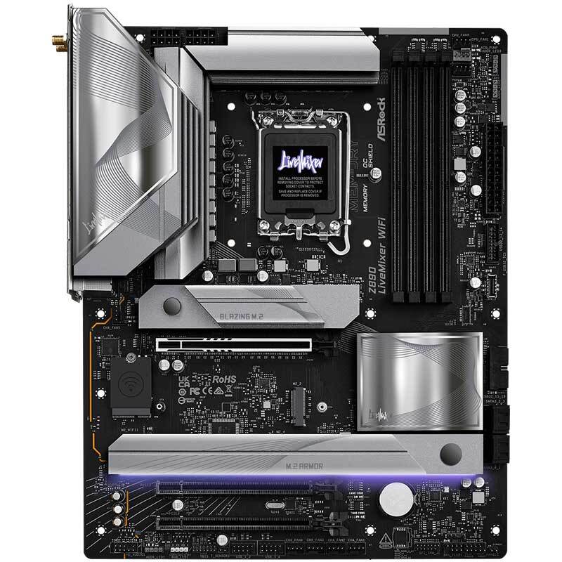 مادربرد ازراک Z890 LiveMixer WiFi DDR5