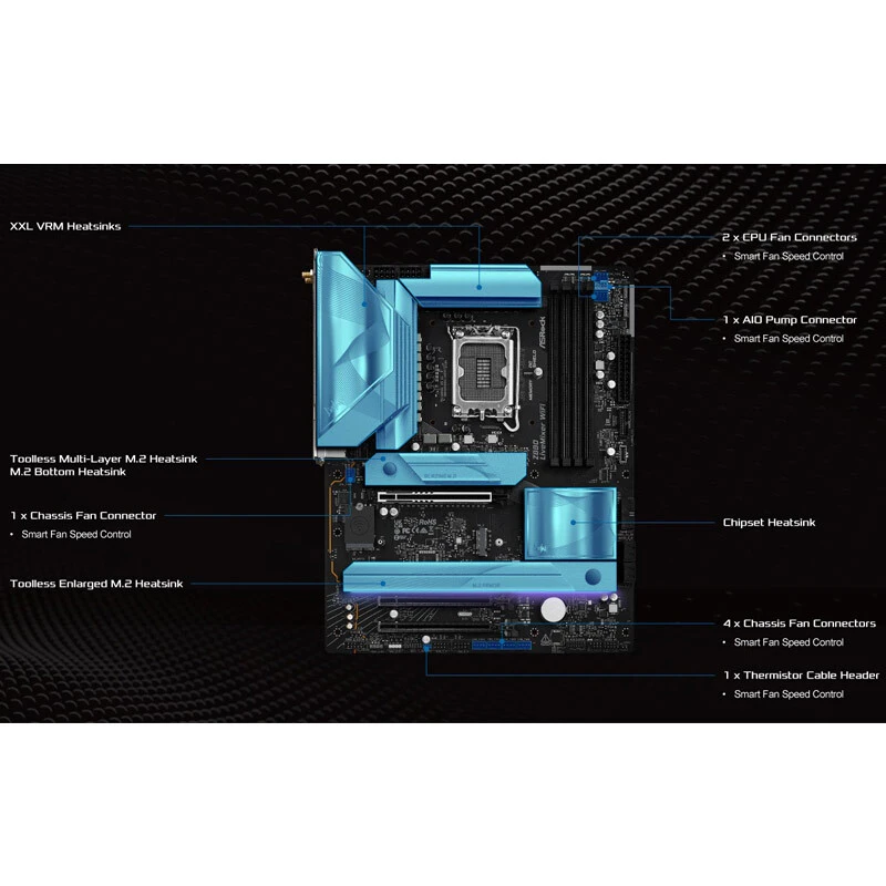 مادربرد ازراک Z890 LiveMixer WiFi DDR5