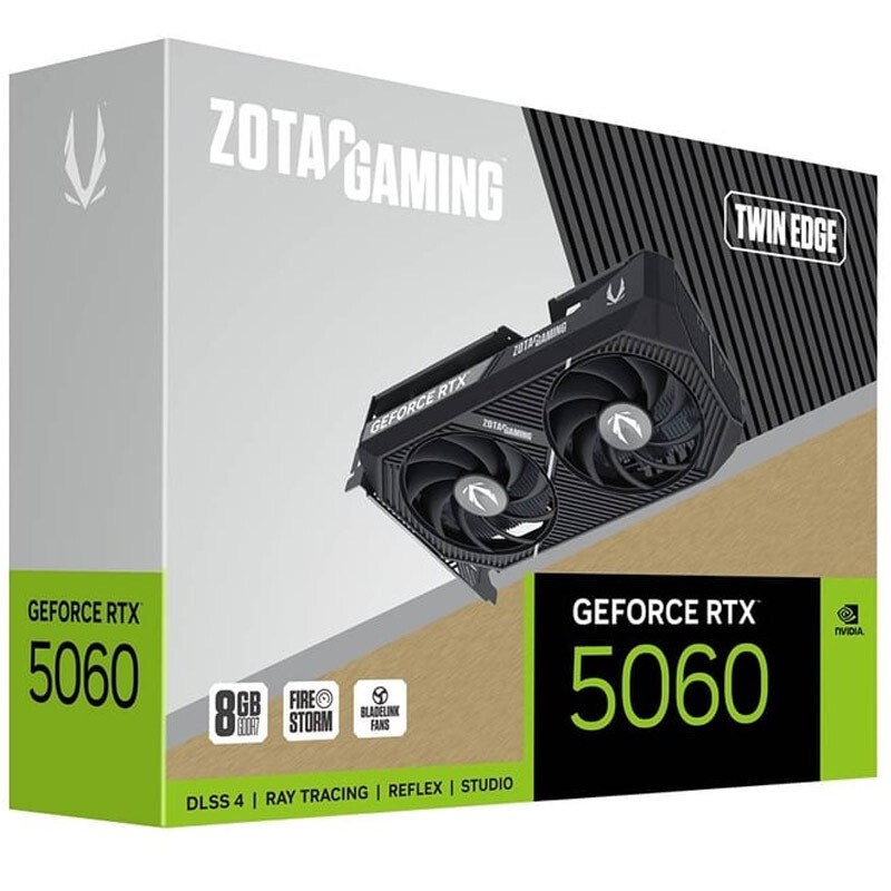 کارت گرافیک Zotac Gaming GeForce RTX 5060 Twin Edge 8GB GDDR7 128Bit