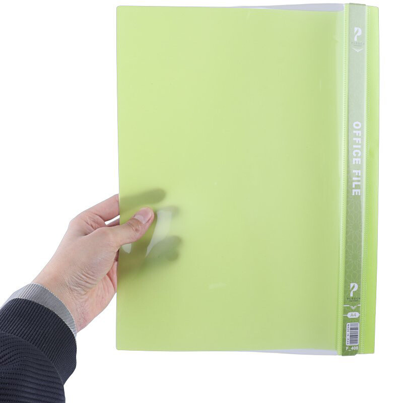 پوشه یک رو شفاف فنر دار F-408 سایز A4