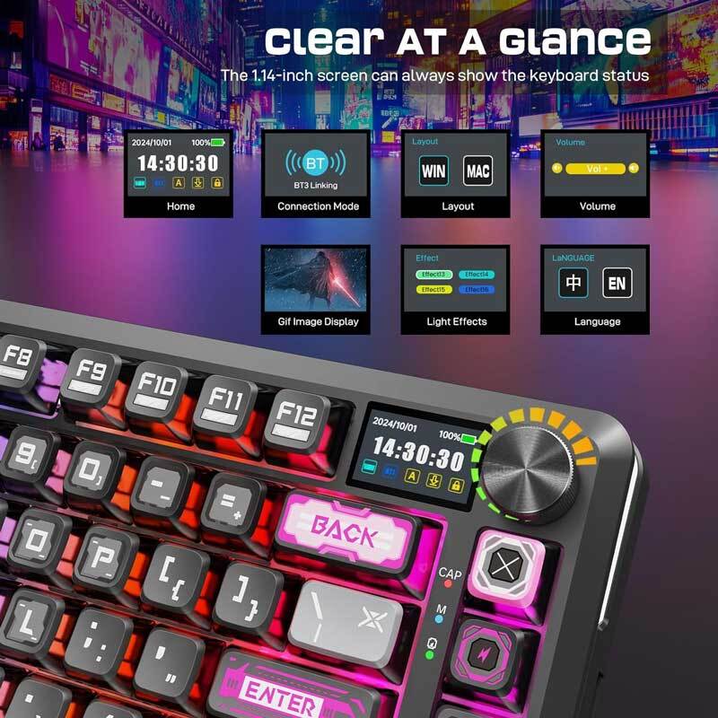 کیبورد بی سیم گیمینگ ردراگون K708MC RGB PRO TKL