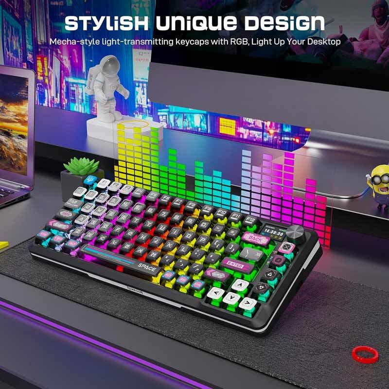 کیبورد بی سیم گیمینگ ردراگون K708MC RGB PRO TKL