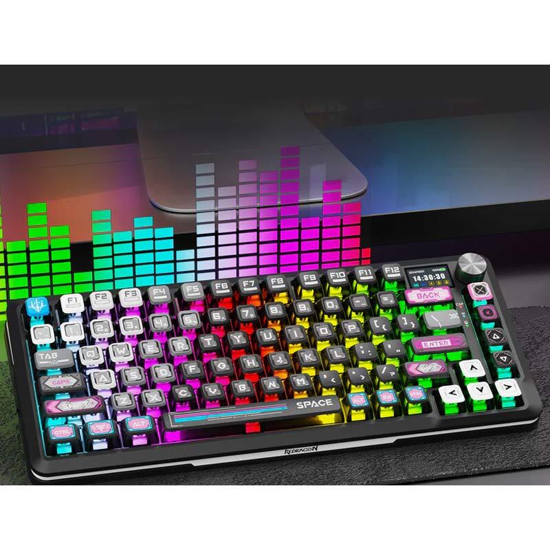 کیبورد بی سیم گیمینگ ردراگون K708MC RGB PRO TKL