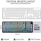 کیبورد بی سیم گیمینگ ردراگون EISA K686 Pro