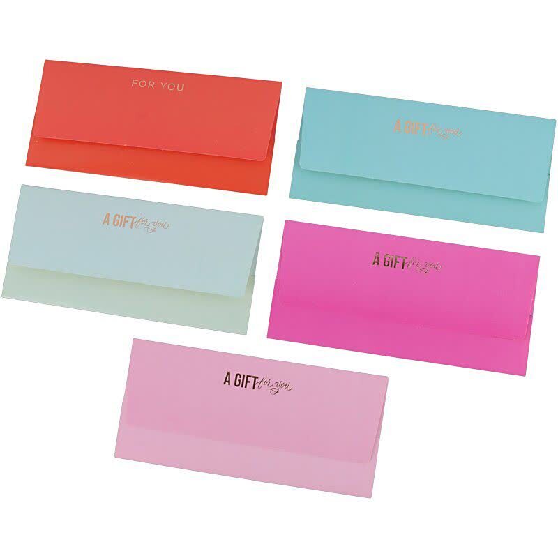 پاکت پول طرح طلاکوب Rose Card 90x190mm