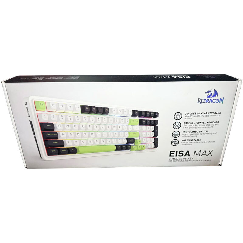 کیبورد بی سیم گیمینگ ردراگون EISA MAX K686