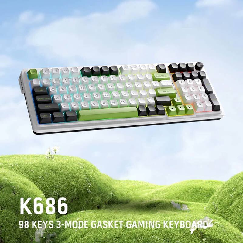 کیبورد بی سیم گیمینگ ردراگون EISA MAX K686