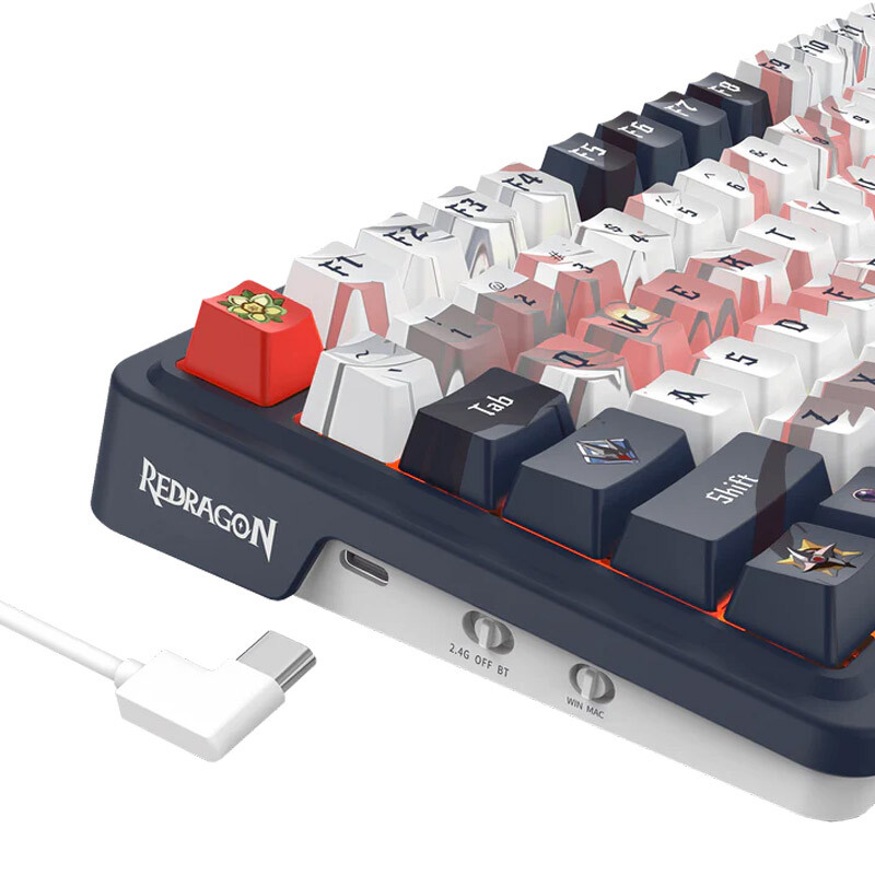 کیبورد بی سیم گیمینگ ردراگون EISA K686 PRO SE Anime