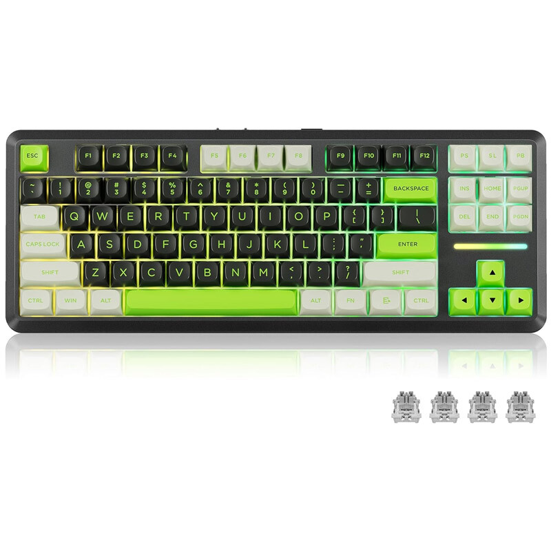 کیبورد بی سیم گیمینگ ردراگون K734BWG RGB PRO TKL